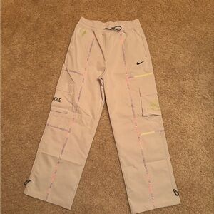 Nike EYBL Light Tan Cargo Pants with Colorful Accents